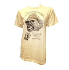 RARE Early PETA Animal Liberation Front Vintage 1980s Tee Shirt