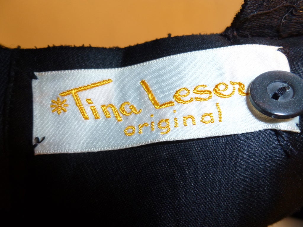 Tina Leser Original Embroidered Dress For Sale 5