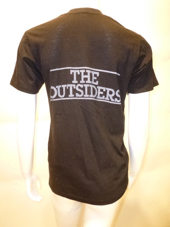 Women's or Men's The Outsiders Vintage 1980s Tee Shirt For Sale