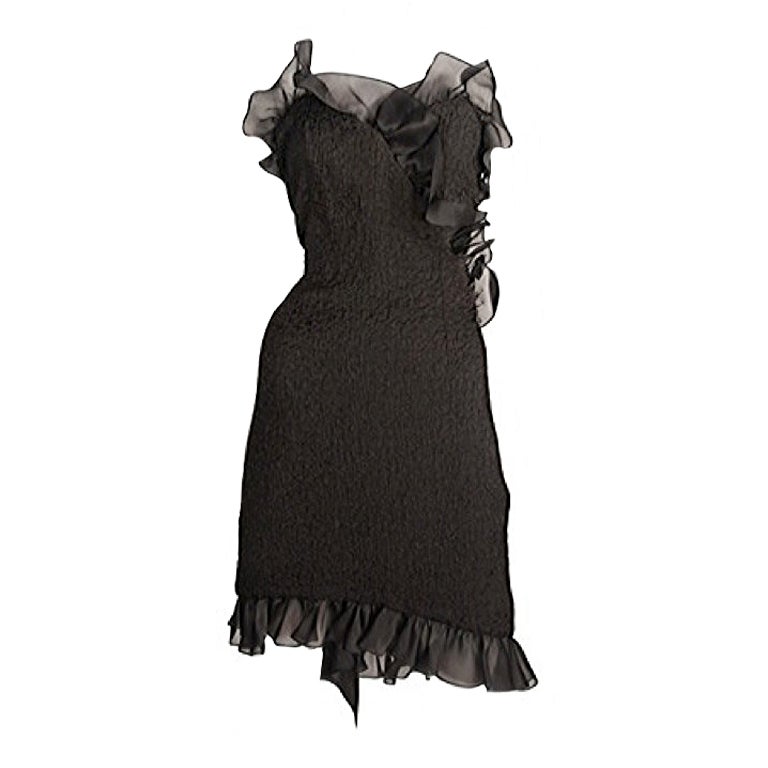 Black cocktail dress / YSL-1096