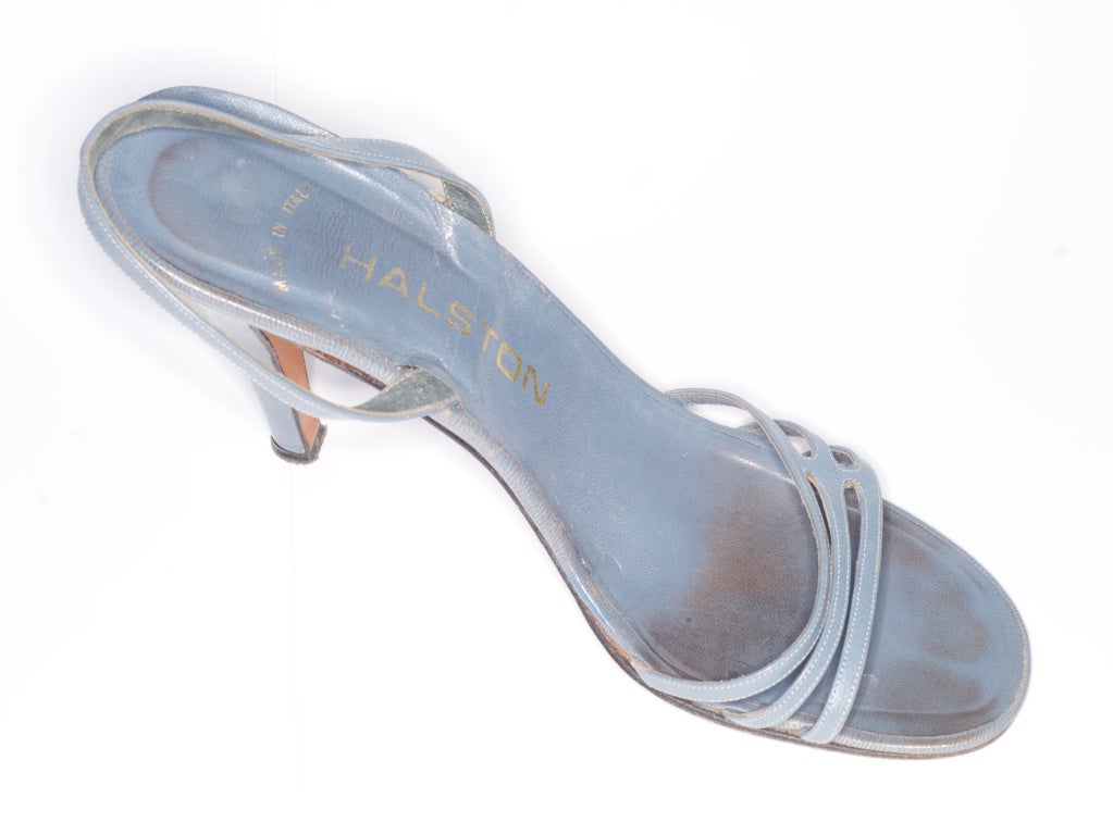Halston Dove Grey Blue Shoes