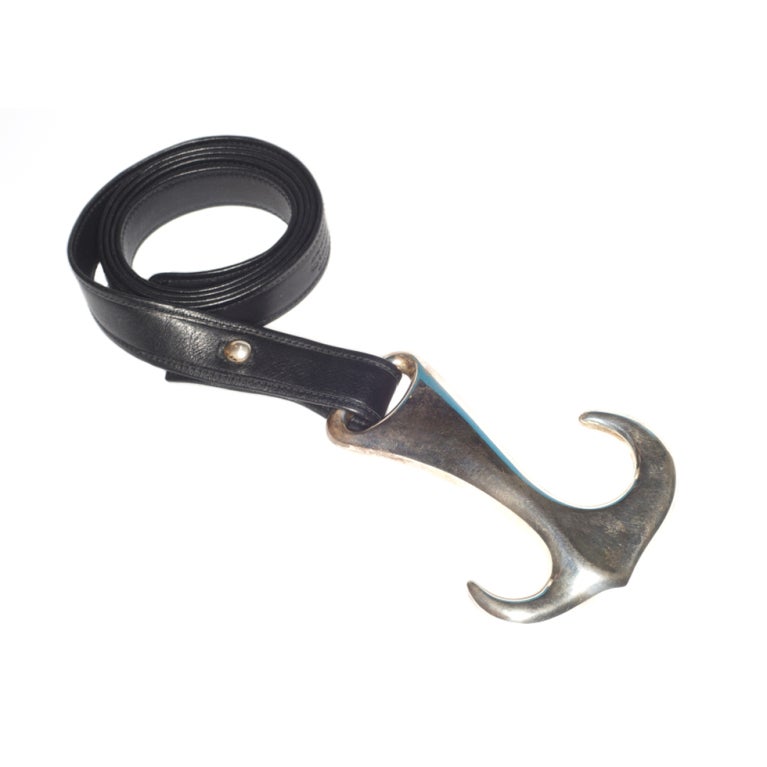 1977 Elsa Peretti for Halston Sterling Silver Anchor Belt For Sale