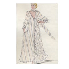 Joe Eula for Halston Fashion Drawing