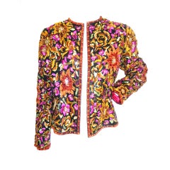 Bill Blass Embroidered & Beaded  Evening Jacket