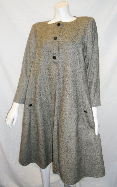Geoffrey Beene Tweed Trapeze Dress