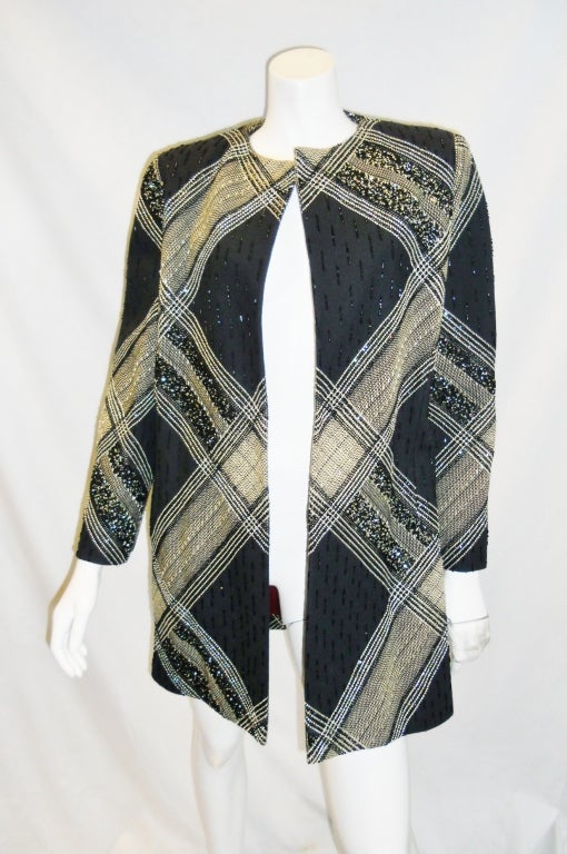 Bill Blass Beaded Evening Coat