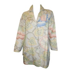 Geoffrey Beene Crystal beaded print jacket