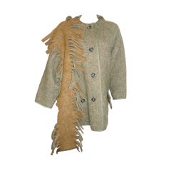 Vintage 3 piece  Geoffrey Beene Double Face  Mohair Coat, jacket & scarf