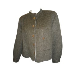 Vintage Geoffrey Beene Short Double Face  Mohair Jacket Coat