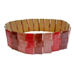Bill Blass Haute Couture Alligator Corset Belt