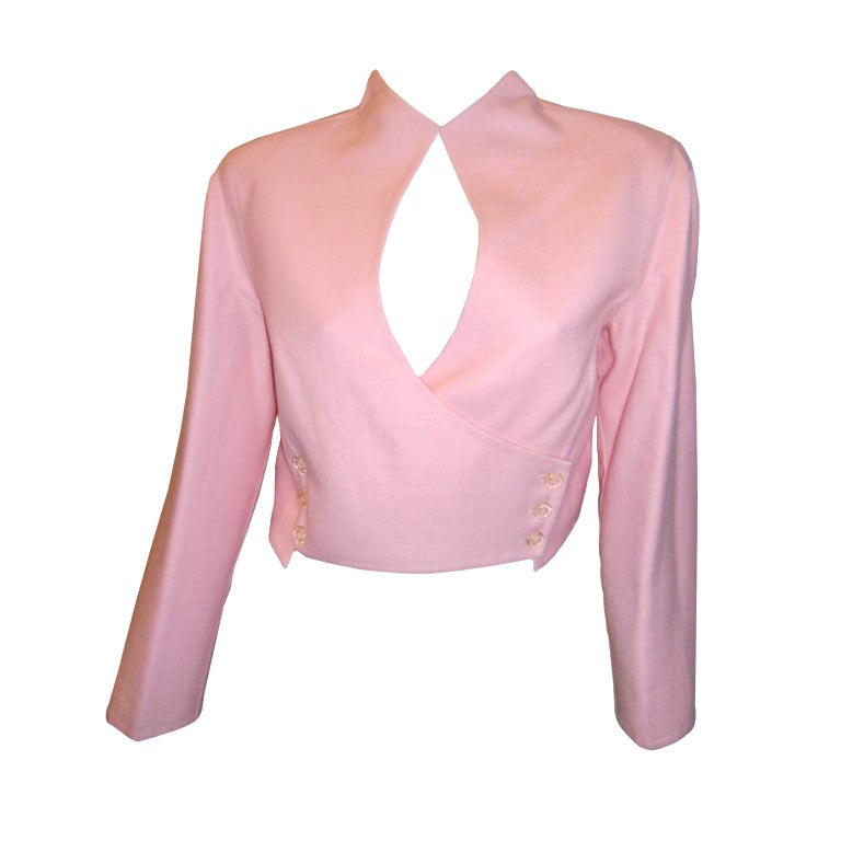 PINK Geoffrey Beene Bolero Jacket For Sale