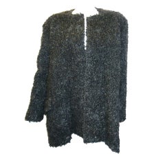 Vintage Geoffrey Beene Reversible "Poodle " jacket coat - oversized sz 6