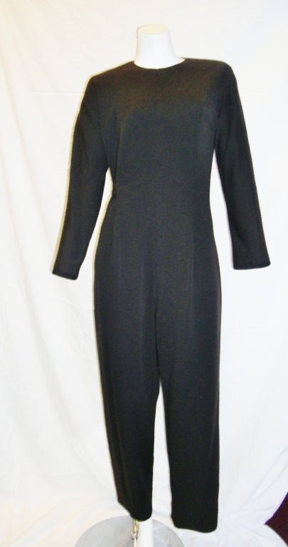 Geoffrey Beene Wool Jersey Jumpsuit