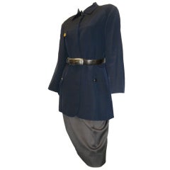Military Style Geoffrey Beene Skirt Suit