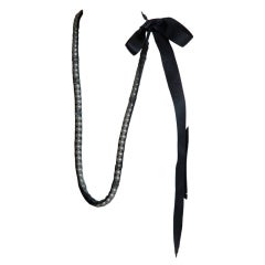 Lanvin Pearl Ribbon Necklace