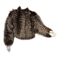 Marni Siver Fox Fur Jacket