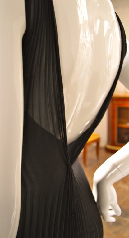 Women's Alberta Ferretti  Delicate and Romantic Silk-Chiffon Pleated Cocktail Dress For Sale