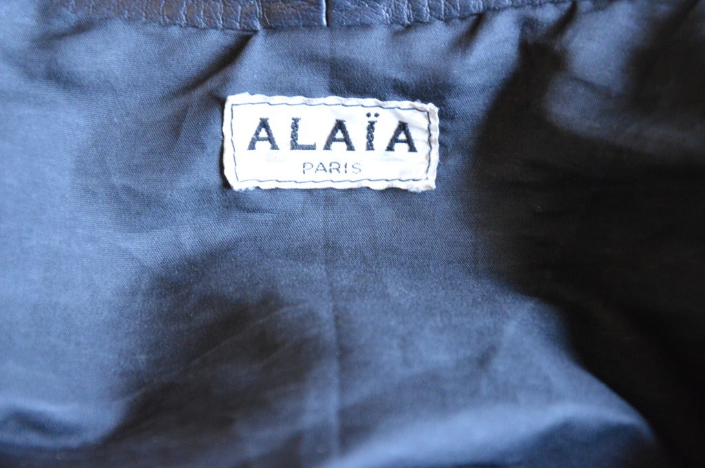 1980s Alaïa Leather Jacket 4