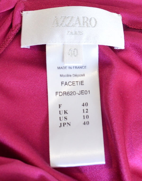 Azzaro Paris long Silk Sexy dress 2