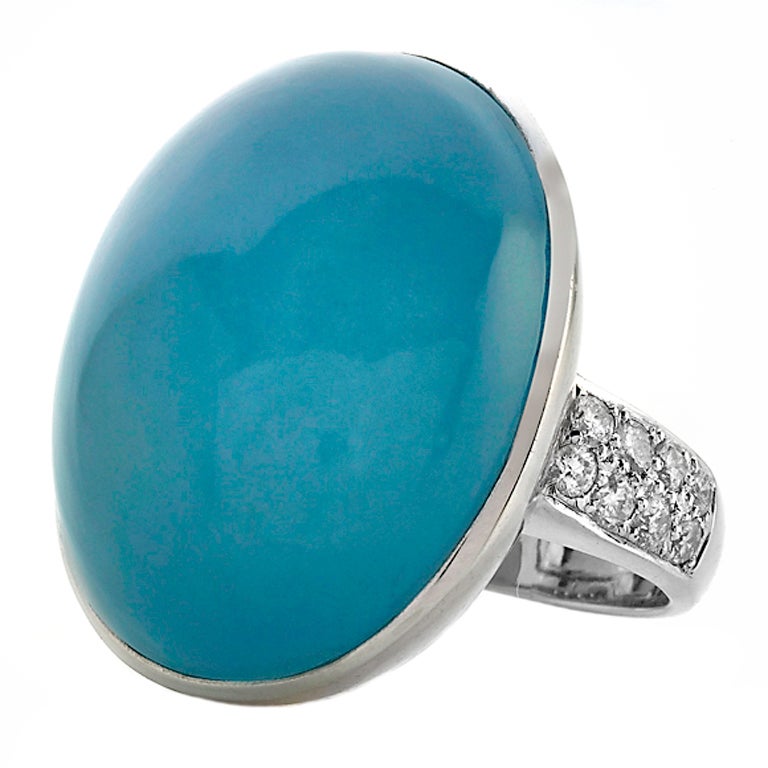 Bold Aquamarine Ring For Sale
