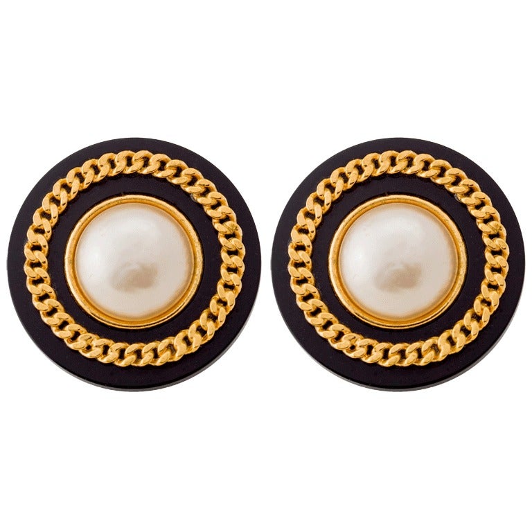 An Iconic Pair of Vintage Chanel Ear Clips