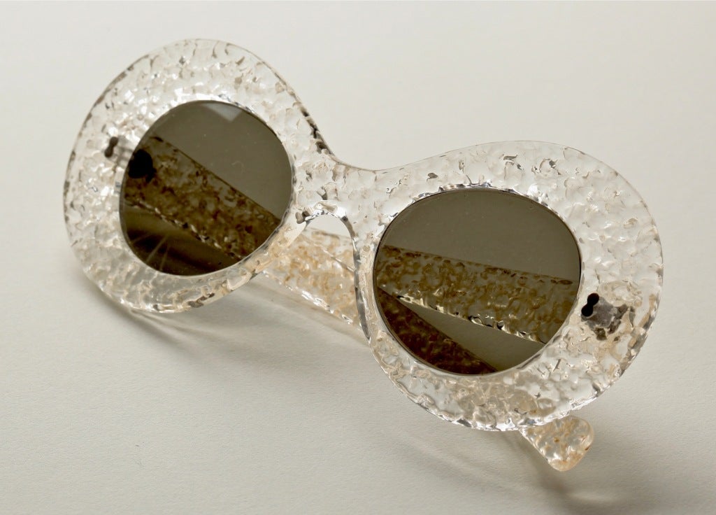 Lustige französische Sonnenbrille aus den 50er Jahren Damen