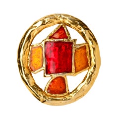 Hanae Mori French Runway Brooch