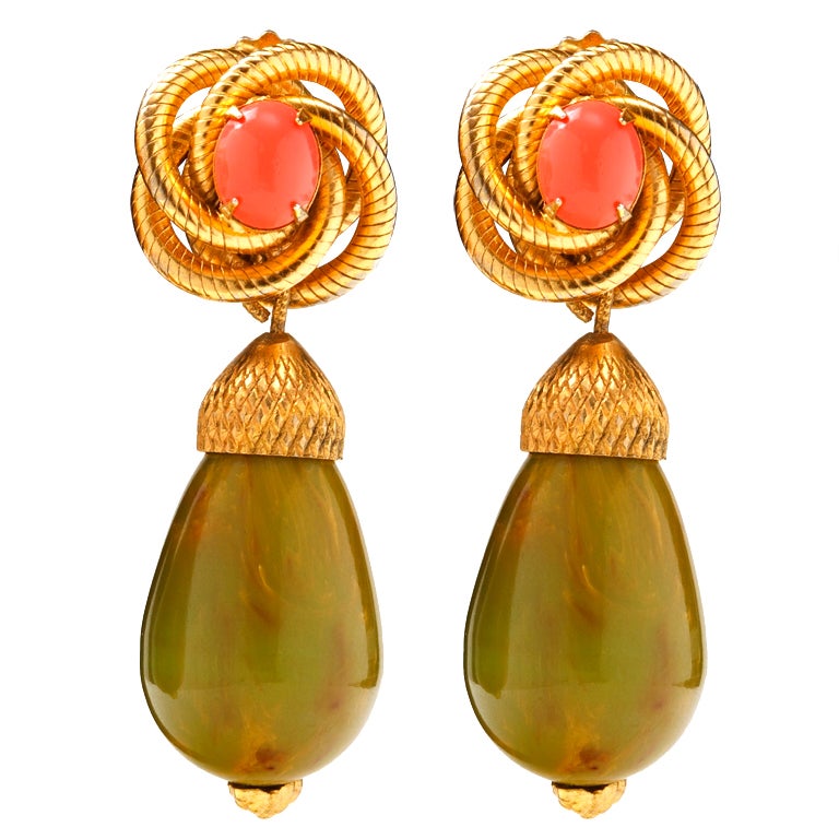 A Pair Of Vintage Alice Caviness Earrings at 1stdibs