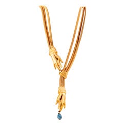Gilt Metal Necklace 1
