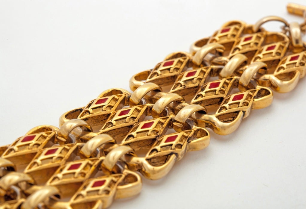 Claire Deve Gilt Bracelet In Good Condition In New York, NY