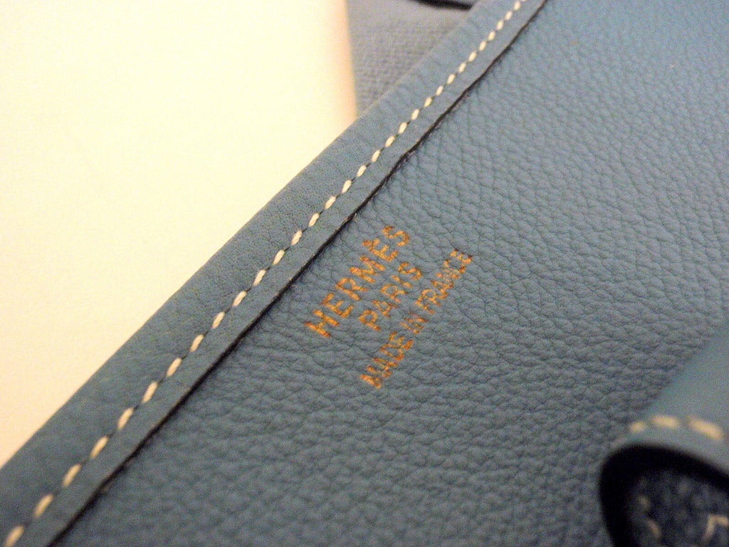price of birkin bag - HERMES Evelyne GM Blue Jean Clemence Leather Shoulder Handbag For ...