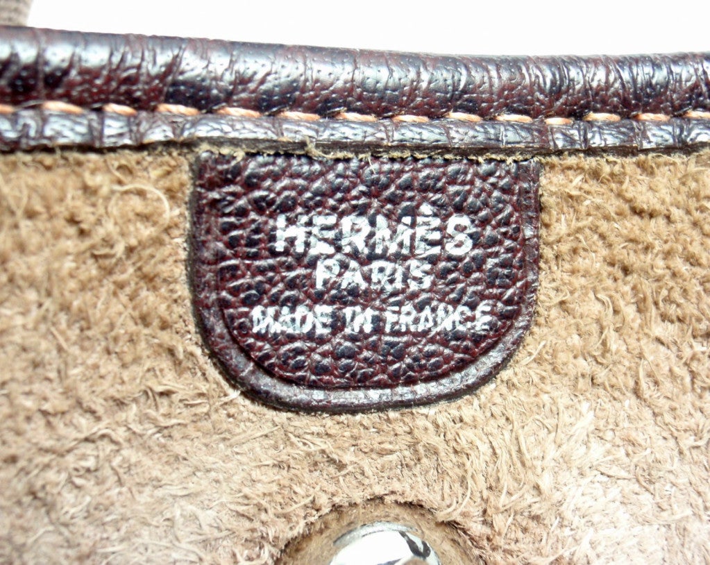 HERMES Vespa PM Chocolate/Cocoan Clemence Leather Shoulder Bag 1