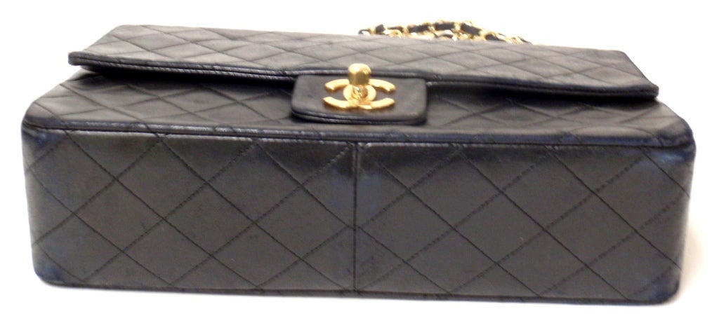 Women's CHANEL Single Flap Gold Hardware 27CM Handbag
