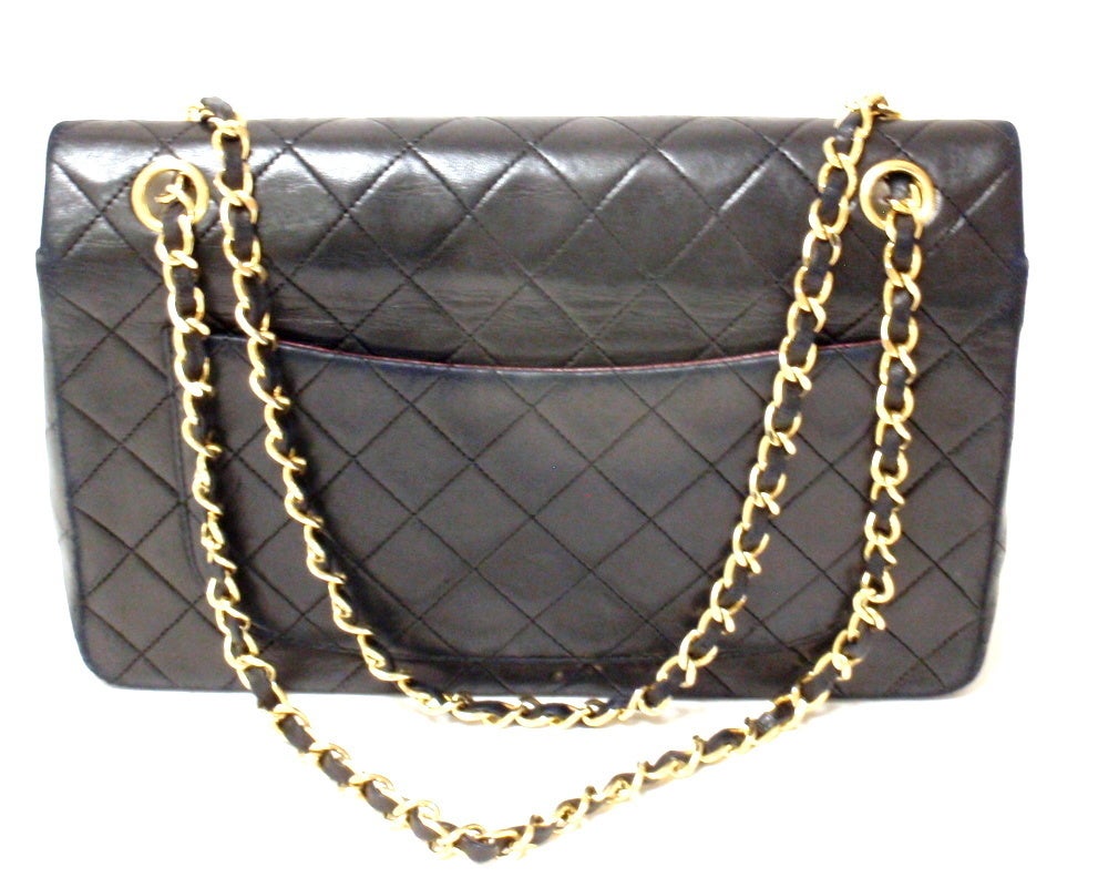 CHANEL Single Flap Gold Hardware 27CM Handbag 1