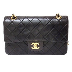 Vintage CHANEL Small Double Flap GHW 23CM Handbag