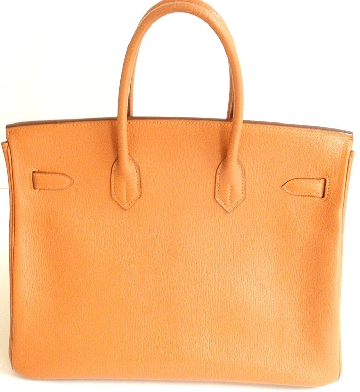 HERMES 35CM ORANGE CHEVRE BIRKIN HANDBAG, YEAR 2006