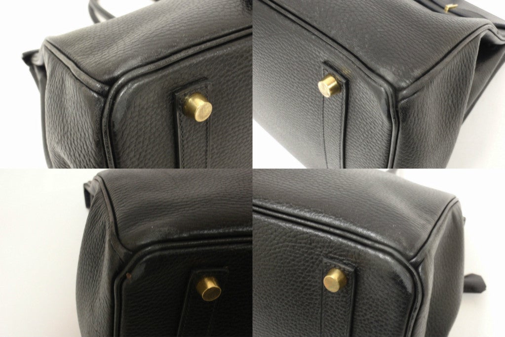 Hermes Bolso Birkin Ardennes Negro 35cm, Año 2002 en Bueno Estado en Holland, PA