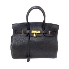 Hermes 35cm Black Togo Birkin Handbag, Year 2003