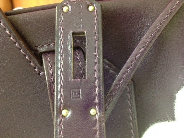 Hermes 35cm Raisin Swift Birkin Handbag, Year 2002 2