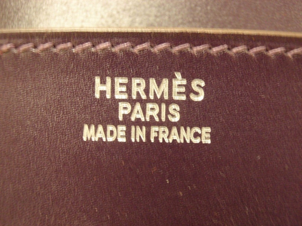 Hermes 35cm Raisin Swift Birkin Handbag, Year 2002 3