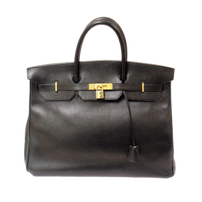 Hermes 40cm Black Ardinnes Birkin Handbag, Year 1995