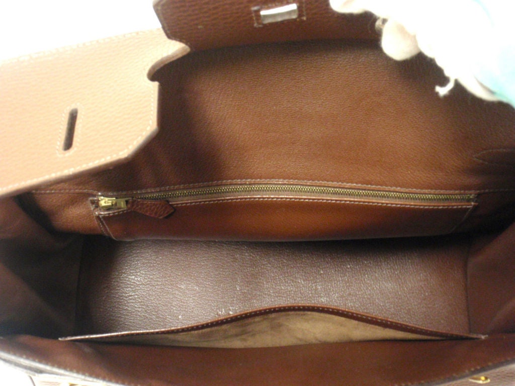 Hermes 35cm Brown Ardennes Birkin Handbag, Year 2002 5