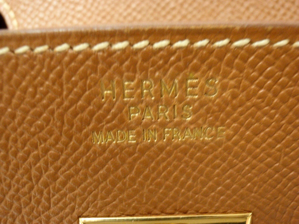 Hermes 35cm Natural Epsom Birkin Handbag, Year 1998 In Excellent Condition In Holland, PA