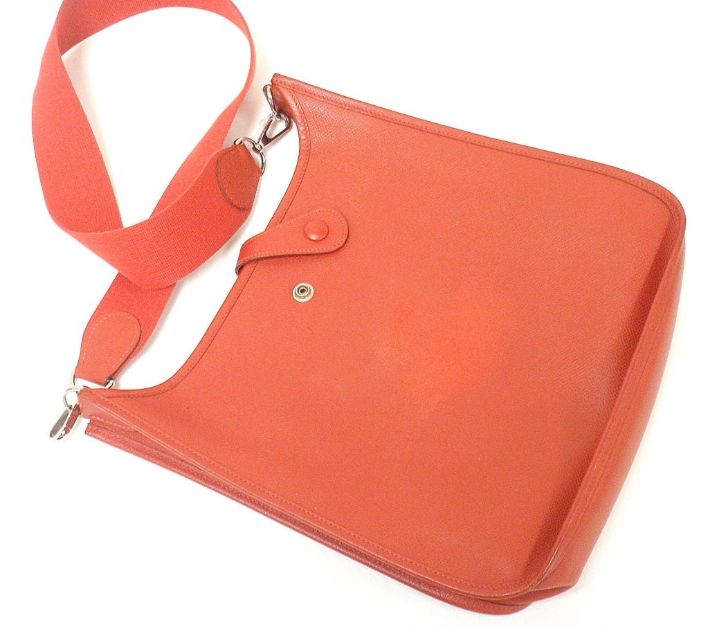 hermes evelyne bag red