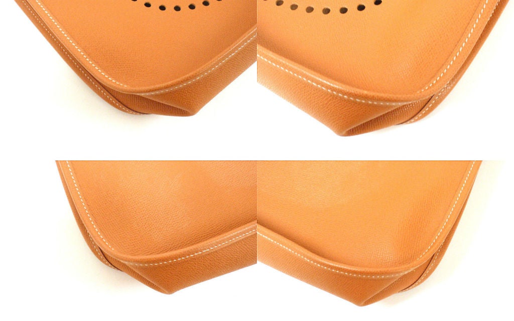 HERMES Evelyne GM Burnt Orange Epsom Leather SHW Shoulder Bag, 2004 2