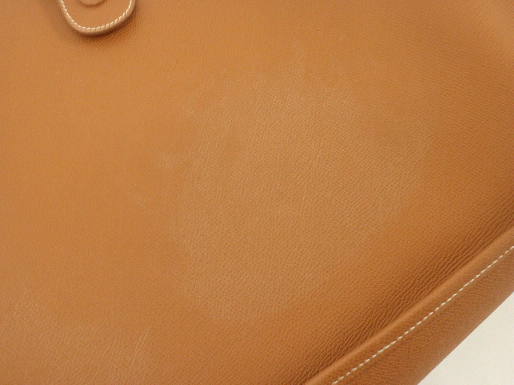 HERMES Evelyne GM Burnt Orange Epsom Leather SHW Shoulder Bag, 2004 6
