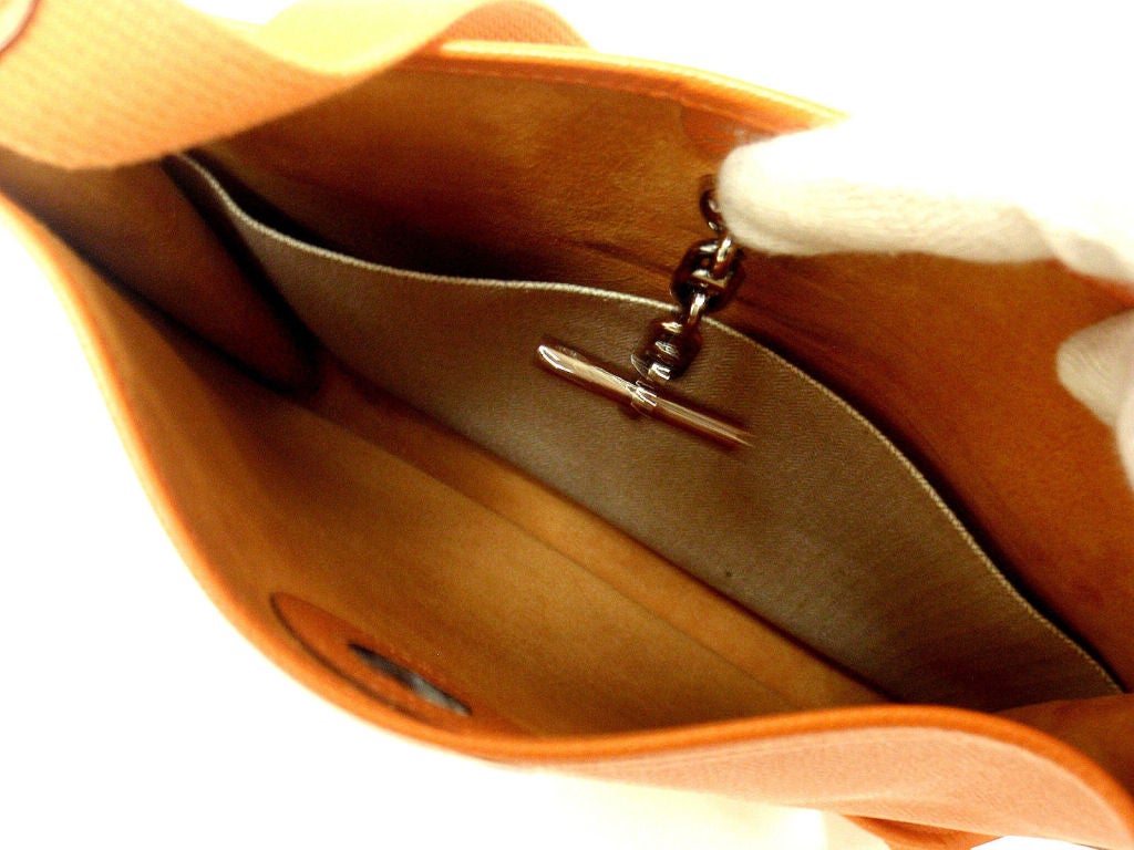 HERMES Vespa PM Orange Epsom Leather Shoulder Bag, 2005 1