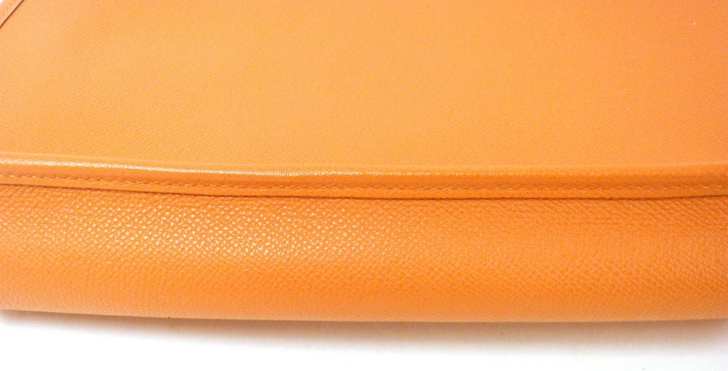 HERMES Vespa PM Orange Epsom Leather Shoulder Bag, 2005 2