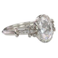 Rose cut diamond ring