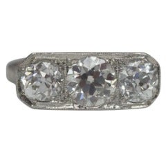 3-Stone Estate Engagement Ring